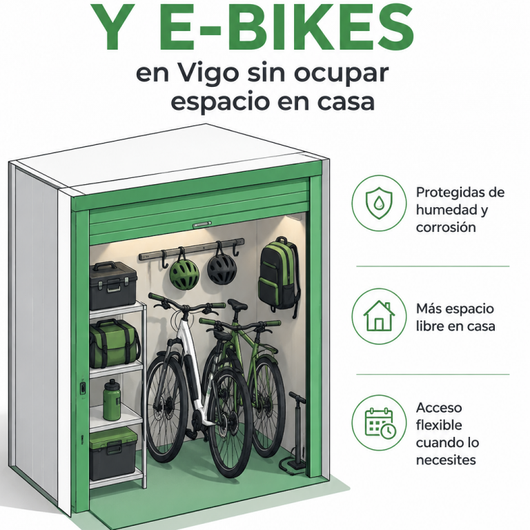 VigBox bicicletas y e-bikes en trastero urbano Vigo Guardar bicicletas y e-bikes en un trastero urbano en Vigo