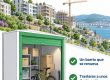 Ilustración: barrio en obras junto a la ría con grúa y un trastero cercano — qué cambia en el Barrio do Cura